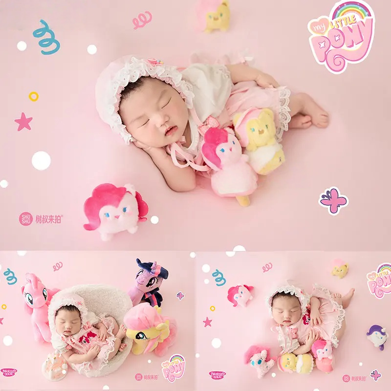 Baby Girl Little Pony Theme Set - Newborn Photography Props - Image 2